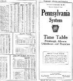PRR Time Table: Pittsburgh Division, Side A, Frame #4 of 4, 1921